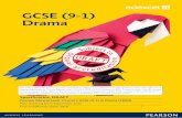 GCSE (9-1) Drama - ryedaleschool.org · Pearson Edexcel Level 1/Level 2 GCSE (9-1) in Drama (1DR0) First teaching from September 2016 First certification from 2018 Issue 1 GCSE (9-1)