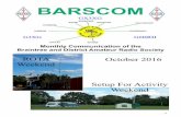 BARSCOM. . . 4 BARSCOM DUNMOW STEBBING NOTLEY RAYNE HALSTEAD WITHAM COLCHESTER COGGESHALL Monthly Communication of the Braintree and District Amateur Radio Society GX3XG G3XG G6BRH