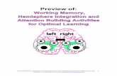 Working Memory Games 2 samples · I created these fun, game-like activities to help students become mindfully present, develop working memory, engage both hemispheres of the brain