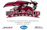 Colgate University Athletics Visitors Guide 2013-2014gocolgateraiders.com.s3.amazonaws.com/documents/...Visitors Guide 2013-2014-----Colgate Raiders-----2 TABLE OF CONTENTS ... Magazine.