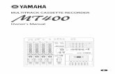 Owner’s Manual - Yamaha Corporationowner’s manual 4 4 4tr stereo +6 +3 0 –5 –10 +6 +3 0 –5 –10 power stereo input ux send rec select meter select monitor/phones zero stop