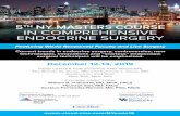 5 NY MASTERS COURSE IN COMPREHENSIVE ENDOCRINE …COURSE DESCRIPTION The purpose of the 5th NY Masters Course in Comprehensive Endocrine Surgery, to be held on December 12-13, 2019