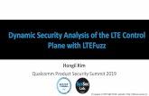 Dynamic Security Analysis of the LTE Control Plane with ...LTE Core Network GWs HSS MME Internet IMS LTE network architecture UE eNodeB LTE service procedures are separated into control