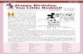 11/1 朗讀曲目 Happy Birthday, You Little Rodent! · 引導句：偶爾我們會因無法達到目標而受挫；面對挫折與失敗時，人們需要座右銘來激勵自己。
