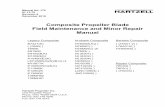 Composite Propeller Blade Field Maintenance and Minor Repair … · 2018-12-07 · Page 1 REVISION HIGHLIGHTS 61-13-70 Rev. 9 Dec/18 COMPOSITE PROPELLER BLADE FIELD MAINTENANCE AND
