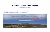 ESAL Program (Web Version) User Instruction Instructions.pdf · 2. ESAL calculating information: Displayed in the ESAL calculating information box are values such as: AADT, functional