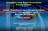 This is the Third Edition of the Insights and Best ... · This is the Third Edition of the Insights and Best Practices Focus Paper on “Joint Headquarters Organization, Staff Integration,