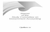 Report of the Study Committee on Government Accountinggovernment accounting policies. The changes concerning the new PSAAB recommendations since 1986 and the requests for changes from