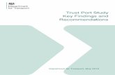 Trust Port Study Key Findings and Recommendations · 2016-05-23 · Government accounting rules mean any borrowing these Trust Ports undertake has an impact on DfT’s capital expenditure