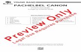 YOUNG BAND PAchElbEl cANON - alle-noten.dePAchElbEl cANON jOhann pachelbel arranged by charles sayre 1 conductor 8 c Flute 2 Oboe 4 1st bb clarinet 4 2nd bb clarinet 2 bb bass clarinet