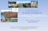 Corso di Laurea Scienze Geologiche Geologia Applicata (GEO/05) · 2018-03-17 · Scesi, Papini, Gattinoni – Principi di Geologia Applicata -CEA. Esempio di procedura per la ricostruzione