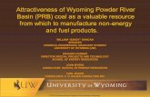 Attractiveness of Wyoming Powder River Basin (PRB) coal as ... · Coal is converted using high temperature decomposition. Advantage: (1) Can aggressively and deliberately breakdown