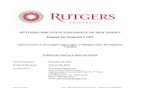 RUTGERS, THE STATE UNIVERSITY OF NEW JERSEY Request for Proposal # 2482 · 2014-03-03 · Rutgers University Page 1 RFP #2482 Investigate Approaches to Mitigate Solar Development