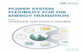 POWER SYSTEM FLEXIBILITY FOR THE ENERGY TRANSITION · power system That way electric vehicles (EVs), electric boilers, heat pumps and electrolysers for hydrogen production provide