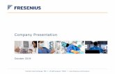 Fresenius Company Presentation · Fresenius Medical Care: Global Dialysis Market Leader • The world’s leading provider of dialysis products and services treating more than 339,000