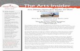 The Arts Insider...2 | Arts Insider Charles County Arts Alliance: Promoting ALL the arts in Charles County, MD CCAA News Dear Members and Friends, May all of our CCAA Family have a