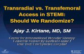 Transradial vs. Transfemoral Access in STEMI...Transradial PCI in STEMI Patients • TRI for STEMI is cutting-edge therapy • Clearly bleeding with TRI in STEMI • Mortality with