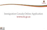 Immigration Canada Online Application · 2018-08-13 · Immigration Canada Online Application 1. Click here to start online application Click here to check weekly updated processing