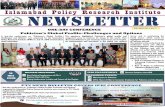 Islamabad Policy Research Institute NEWSLETTER · Countering Terrorism Efforts . Chinese scholars cooperation, both countries have now signed terrorism i.e. by launching military