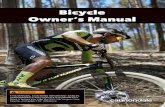 PRE-RIDE CHECKLIST Bicycle Owner‘s Manual rev 0718... · bicycle owner‘s manual cannondale bicycle owner’s manual 131264 (07/18) follow this checklist before every ride. if