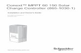 Conext™ MPPT 60 150 Solar Charge Controller (865-1030-1)...To protect the solar charge controller’s insulation and conductors from damage due to a sudden over-voltage surge such
