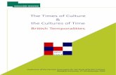 The Times of ulture the ultures of Time ritish …...The Times of ulture & the ultures of Time ritish Temporalities onference of the German Association for the Study of ritish ultures