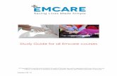 Study Guide for all Emcare courses...3 • A single precordial thump is administered to the centre of the chest during a witnessed adult collapse, AND the patient is cardiac monitored,