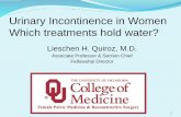 Urinary Incontinence in Women Which treatments …...Objective •To review current epidemiology and clinical presentation of urinary incontinence •To review the basic evaluation