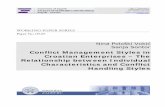 Conflict Management Styles in Croatian Enterprises – The ...web.efzg.hr/RePEc/pdf/Clanak 09-05.pdfConflict Management Styles in Croatian Enterprises – The Relationship between