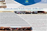 Transilvania NEWSLETTER University of Braovold.unitbv.ro/Portals/0/Newsletter/Newsletter Mai 2017_EN_r.pdfc rĂ iun's wo k the conference hiking tourism in romania and europe poetry