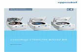 Centrifuge 5702/5702 R/5702 RH · The Centrifuge 5702/5702 R/5702 RH is designed for separating liquid substance mixtures with different densities, in particular, for processing and