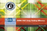 SHRM/DATIA Poll: Drug Testing Efficacy SHRM SHRM/DATIA Poll: Drug Testing Efficacy آ©SHRM 2011 September