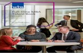 Full-time MBA Talent Book 2020 · 2019-10-25 · Our MBA students Our vision is to be Europe’s leading University-based business school, developing transformational ideas and people