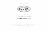 IOWA STATE PLUMBING CODE...1 FOREWORD Effective September 18, 2019, the Uniform Plumbing Code (UPC), 2018 edition, as published by the International Association of Plumbing and Mechanical