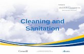 Cleaning and Sanitation presentationdepartment/deptdocs.nsf/ba...Cleaning and sanitizing are two distinct processes. Cleaning involves removing physical contaminants such as soil,