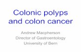 Colonic polyps and colon cancer - Mucosal Immunology · • Colorectal Ca