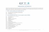 EFT International Glossary of Terms · The EFT International (EFTi) Glossary of Terms identifies and defines essential EFT concepts and skills used in EFT International* tapping training.