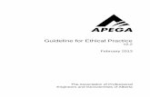 Guideline for Ethical PracticeGuideline for Ethical Practice v2.2 February 2013 The Association of Professional Engineers and Geoscientists of Alberta
