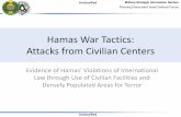 Hamas War Tactics: Attacks from Civilian Centers · 2014-08-12 · Military-Strategic Information Section Planning Directorate// Israel Defense Forces Unclassified Unclassified Hamas