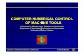 COMPUTER NUMERICAL CONTROL OF MACHINE TOOLS · 2017-06-07 · COMPUTER NUMERICAL CONTROL OF MACHINE TOOLS ... is used on FANUC(%) is used on FANUC--style controllers as an end o style