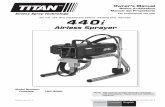 Airless Sprayer - Titan Tool · 2019-05-31 · This airless sprayer is a precision power tool used for spraying many types of materials. Read and follow this instruction manual carefully