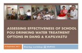 ASSESSING EFFECTIVENESS OF SCHOOL POU DRINKING …hwts.web.unc.edu/files/2014/09/HWTSNewsv01i09_ENPHO... · 2014-09-15 · ASSESSING EFFECTIVENESS OF SCHOOL POU DRINKING WATER TREATMENT
