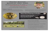 Charles Garrett Memorial Hunt 2020• Free Kids Hunt (12 and younger) Basic Hunt Package includes: Optional Silver Hunt and Relic Hunt also available. See entry form for more details.