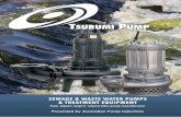 SEWAGE & WASTE WATER PUMPS & TREATMENT EQUIPMENTaussiepumps.com.au/PDF/tsurumi-submersible-pumps/Tsurumi... · 2012-10-17 · SEWAGE & WASTE WATER PUMPS & TREATMENT EQUIPMENT from