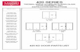 420 SERIES - Milgard...420 series thermal break aluminum sliding glass door assembly and installation instructions ... opening within 1/2” of edge. put the frame into the opening