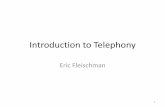 Introduction to Telephony · Pulse Code Modulation (PCM) • Analog signals are digitized in the end office by a codec (coder-decoder) ... (TDM) rate –The entire telephony system