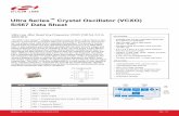 Si567 Data Sheet APPLICATIONS - Silicon Labs · 2018-06-24 · Ultra Series™ Crystal Oscillator (VCXO) Si567 Data Sheet Ultra Low Jitter Quad Any-Frequency VCXO (100 fs), 0.2 to