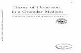 Theory of Dispersion in a Granular Medium · Theory of Dispersion in a Granular Medium ... Mixing due to structural controls the apparent mixing mechanism due to large-scale structural