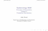 Epidemiology 9509 - Principles of Biostatistics Chapter 5 Probability Distributionspublish.uwo.ca/.../chapter5/probability_distribution.pdf · 2012-11-15 · Principles of Biostatistics