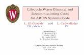 Lifecycle Waste Disposal and Decommissioning Costs for ARIES …aries.ucsd.edu/ARIES/MEETINGS/0805/Elguebaly2.pdf · 2008-07-09 · Lifecycle Waste Disposal and Decommissioning Costs